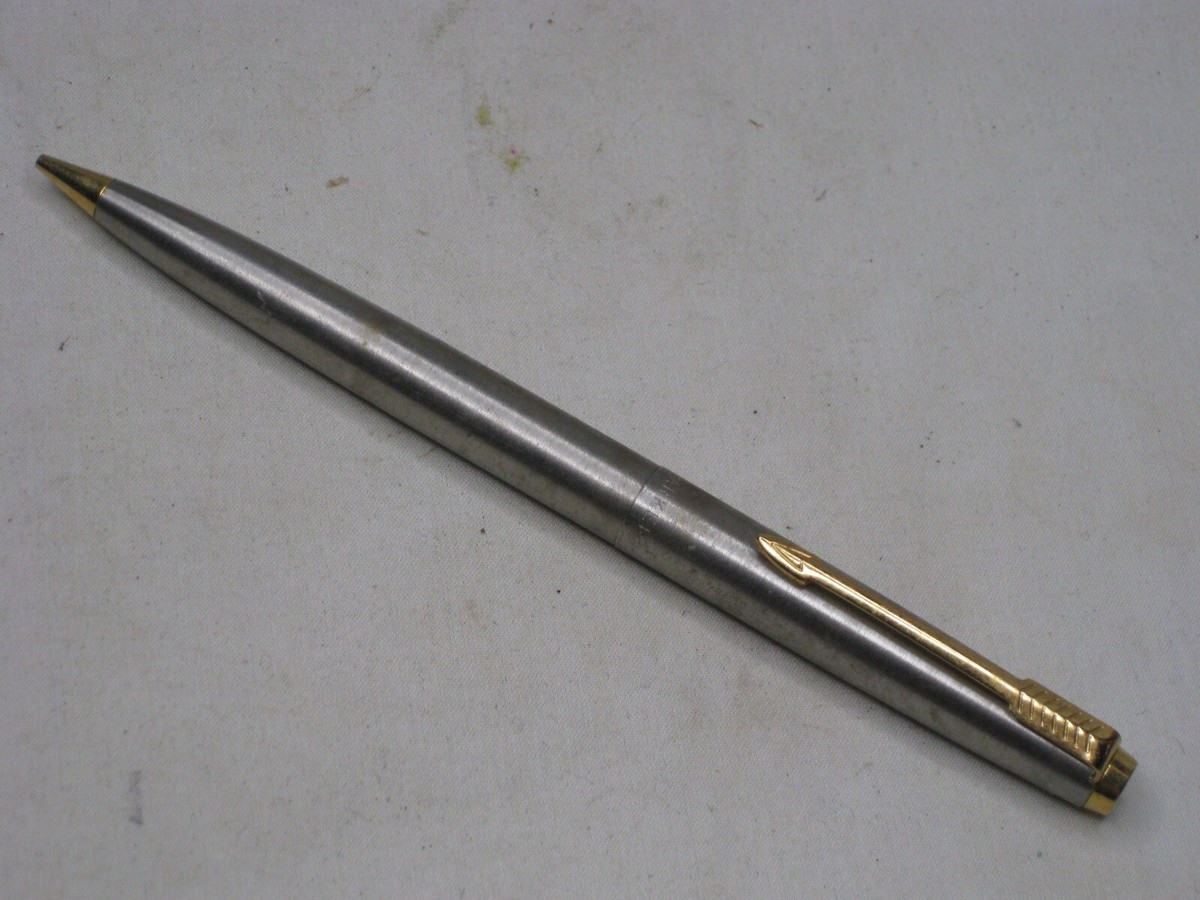 vintage PARKER mechanical pencil gold tone arrow clip Made in