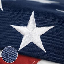 US American Flag 4x6 Made in Luxury Embroidered United States USA Flag Outdoor