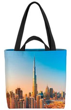 Dubai Arabische Emirate Tasche Dubai Arabische Emirate Stadt Skyline Urlaub Rei