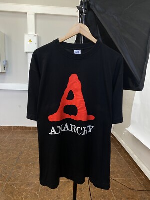 Vintage 90s Chumbawamba Anarchy Band T-Shirt Rare Retro Hype size