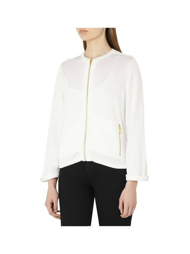 $295 Reiss White Long Sleeve Knit 
