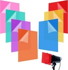 7/9Pcs Gel Light Filter Color Correction Colored Overlays Transparent Color Film