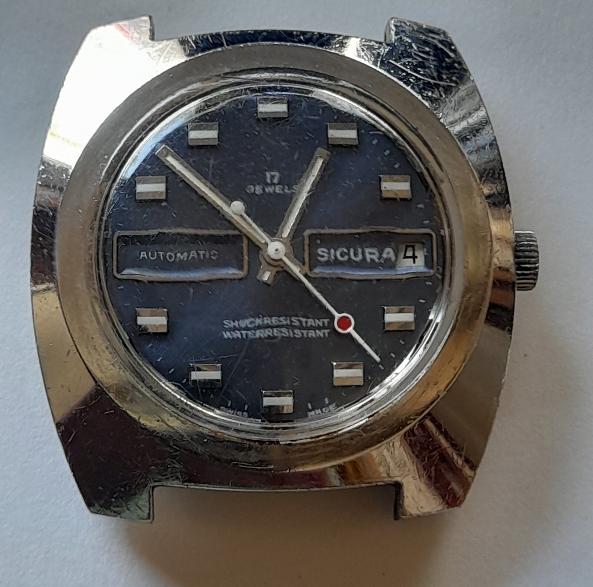 Vintage Sicura Ultra Rare Dial Automatic 38mm Mens Swiss Watch | eBay