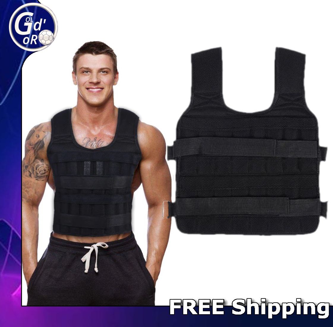 Chaleco Chaleco de Carga Ejercicio Gimnasio Boxeo Correr Eslinga Ejercicio Carga Peso Chaleco