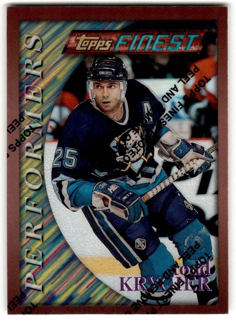 Todd Krygier 1995-96 Finest Refractors #114 Anaheim Mighty Ducks