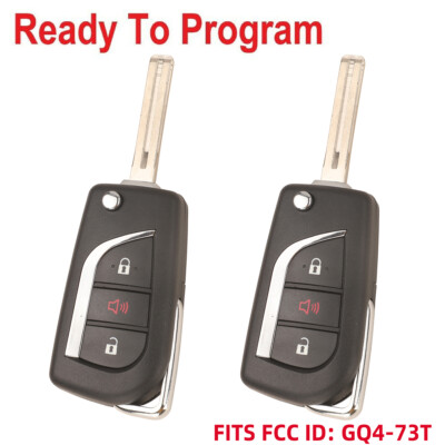 2New Flip Remote Key Fob 315MHz for TOYOTA RAV4 2019 2020 2021 2022 2023 GQ4-73T