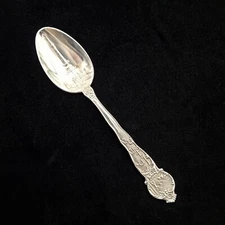 Antique Bincham & Walk Indiana Sterling Silver Souvenir Spoon 6" 1895