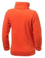 US BASIC Kids Jacke Kinder Fleece Warme Sportjacke Reißverschluss Orange Gr 140