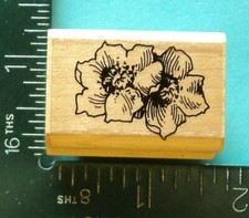 Stampendous WILD ROSES Flower Rubber Stamp