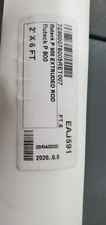 2" 2 inch x 8" inches , PTFE Teflon P 900 Plastic Round Rod, White, Bar Stock