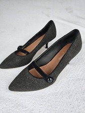 Donald J. Pliner Women's Gracey-GS Gray Kitten Heel Pump size 6.5M