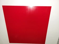 1/8" x 12" X 12"  URETHANE / POLYURETHANE 95 A RED SHEET