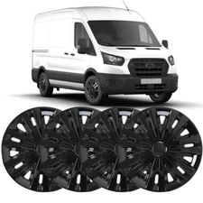 Set of 4 For Ford Transit 16" Wheel Cover Full Rim Snap On Hub Caps Replacement