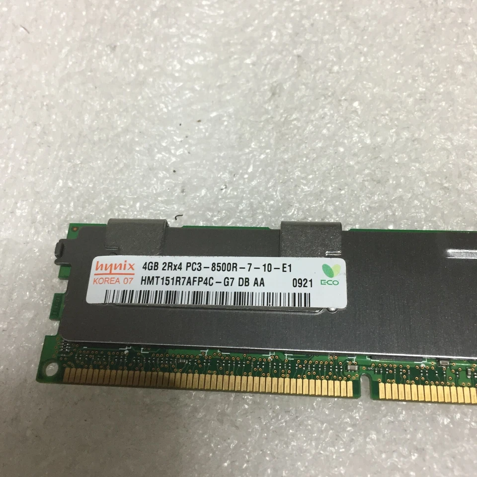 16GB 4X 4GB Hynix 2Rx4 PC3-8500R DDR3 ECC Registered SERVER Memory RAM - Image 3 of 4