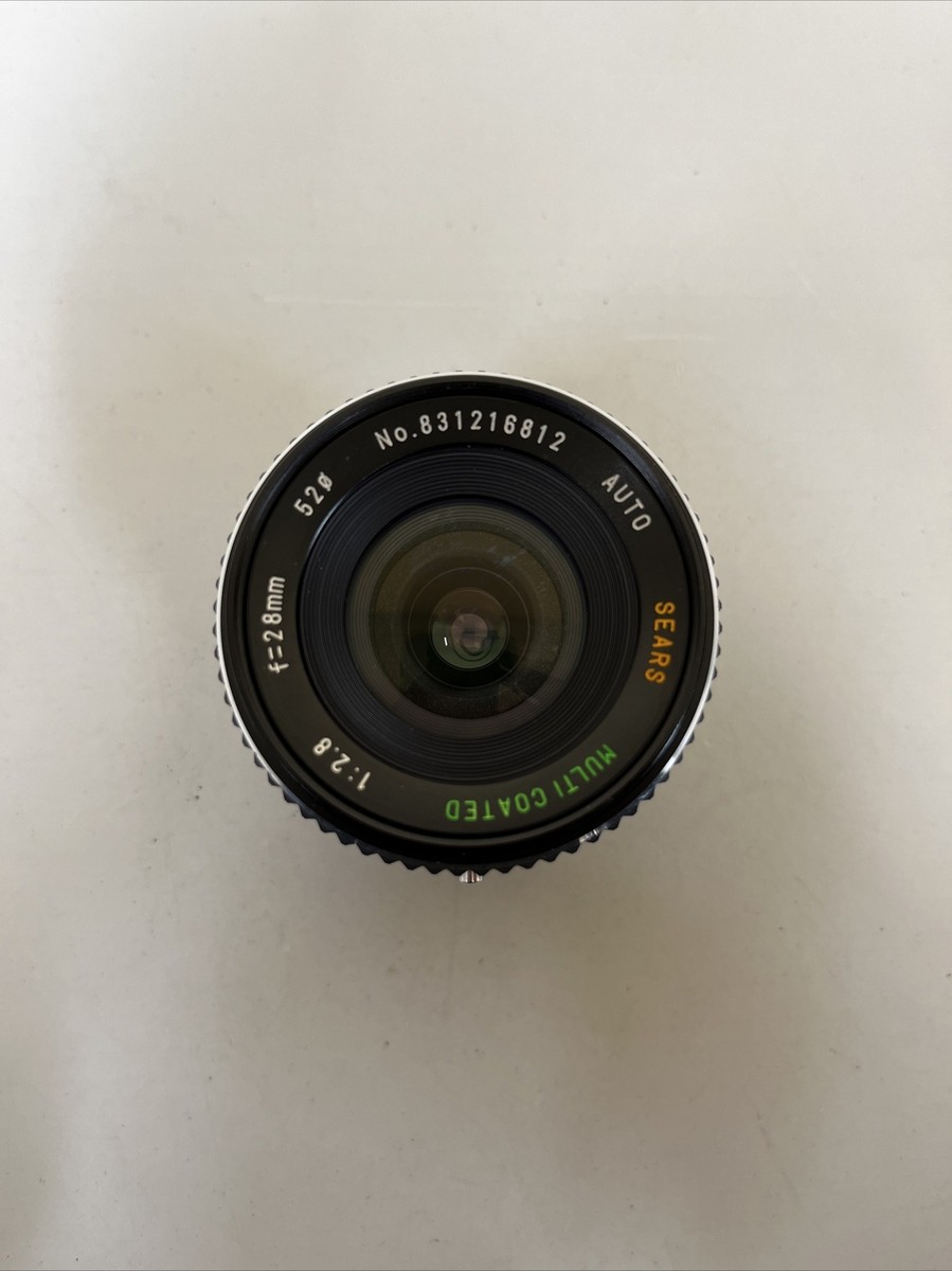 Sears Auto Multicoated 28mm f2.8 Wide Angle Lens IN GREAT