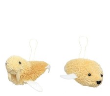 Martha Stewart Buri Artic Baby Seal Walrus Combo Christmas Ornaments