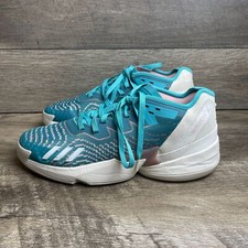 Adidas D.O.N. Issue 4 HR0718 Men 12 Basketball Shoe Teal Semi Mint Rush Sneaker