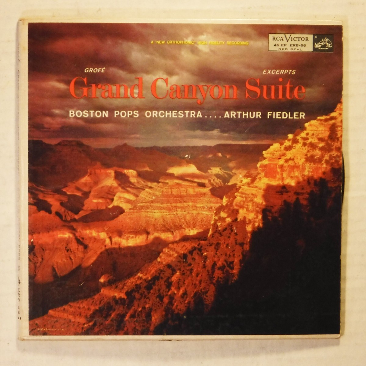 HEART STAR CRACK BOSTON BAG★THE MUSEUM VISITOR BOSTON POPS / GRAND CANYON SUITE / RCA ERB 66 / 2X45 RPM