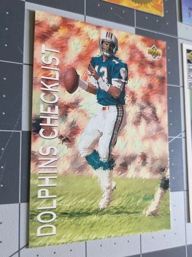 Carta Calcio 1993 Upper Deck #74 Dan Marino Miami Dolphins Checklist - Foto 5 di 5