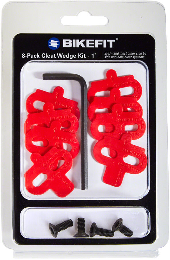 Клиновидная планка BikeFit совместимая с MTB SPD 2 отверстия 1 градус 8 упаковок 4890₽
