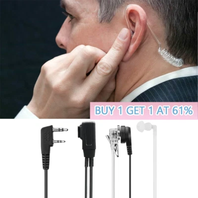 2Pin Security Earpiece Headset for Baofeng Motorola Kenwood Radio Walkie Talkie