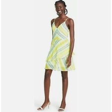 NWT Christopher John Rogers x Target Sleeveless Slip Dress Sz 6 Bright Yellow 