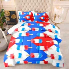 Creative ice cream 3D Print Duvet Quilt Doona Covers Pillow Case Bedding Sets