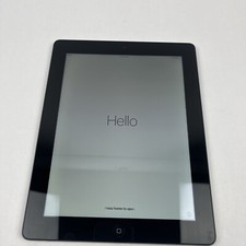 Apple iPad 4th Generation A1458 16 GB, Wi-Fi, 9.7 in - Silver READ 