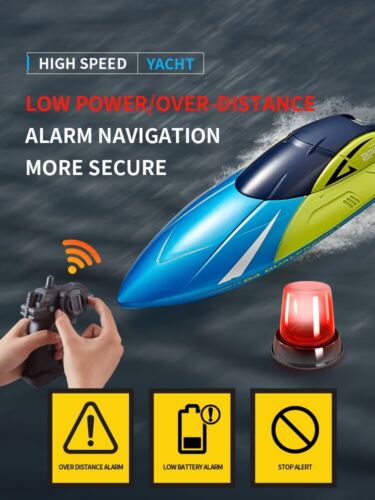 Kids Remote Control Toy 15km/h RC Speed Boat Sealed Waterproof Racing Yacht Gift - Picture 10 of 25