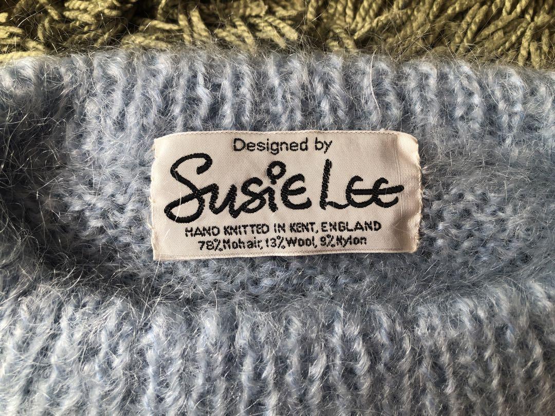 トップス Susie Lee Hand Knitted Vtg 80's Susie Lee Mohair Sheep Sweater Women's Size Large