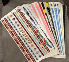 Vintage and Rare Frances Meyer Large 12"x5" Sticker Sheet Borders  U Pick  New