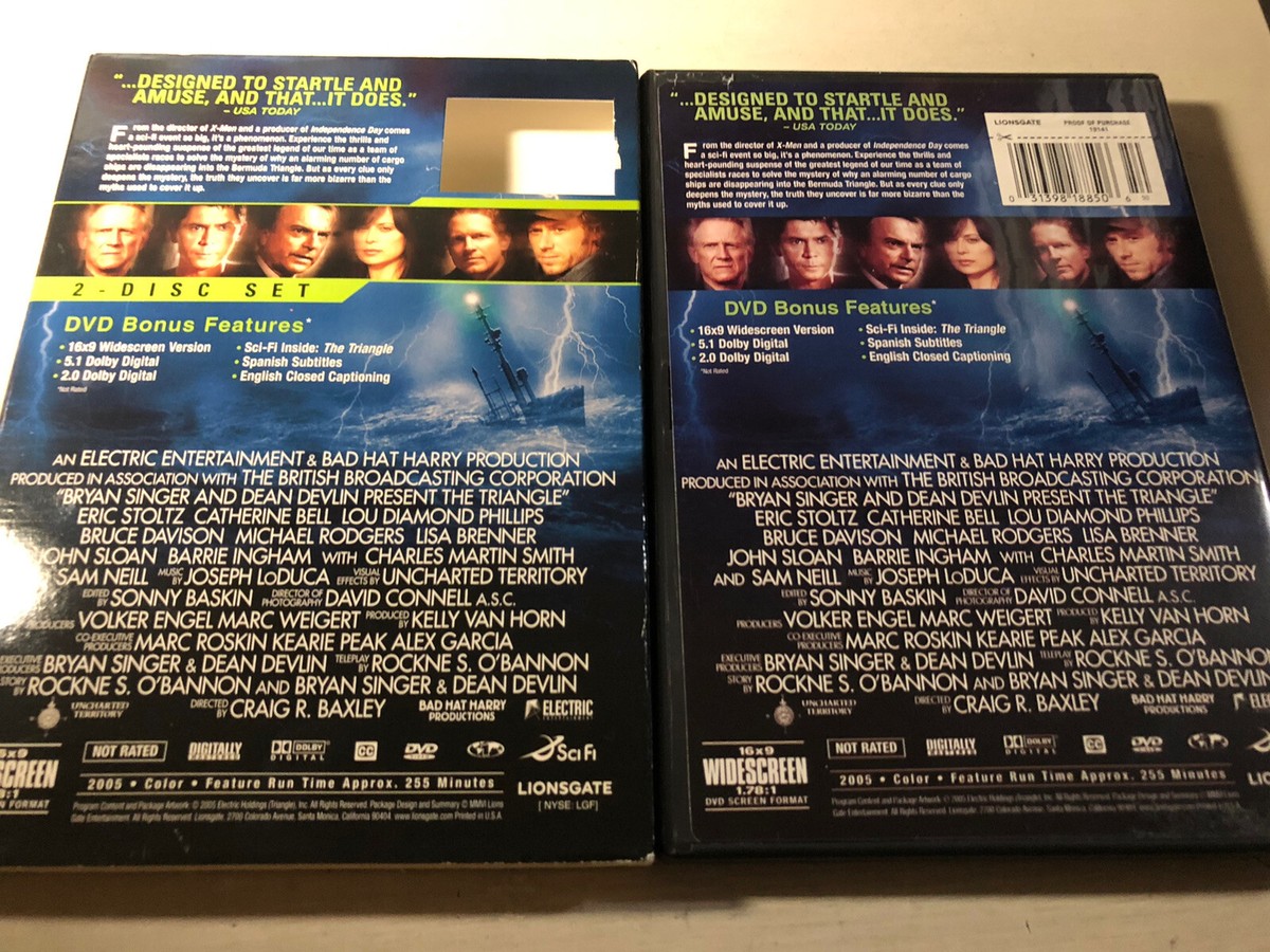 The Triangle (2005) DVD Sci-fi Mystery 2-Disc Set by Bryan Singer