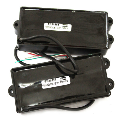 Set Pickup Artec Soapbar Per Basso - 6 Corde, Nero, Posizione Ponte, Passivo - MMDC6 - Foto 2