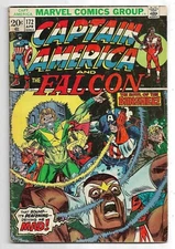 Captain America #172 vs X-Men Missing Value Stamp FR (1974) Marvel Comics