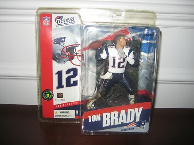 スポーツ McFarlane Tom Brady Patriots No Helmet MCFARLANE NFL 11 TOM BRADY NO HELMET NO EYE BLACK SUPER CHASE