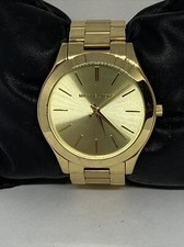 Reloj Michael Kors Runway MK3179 para mujer dorado acero inoxidable esfera analógica MP299