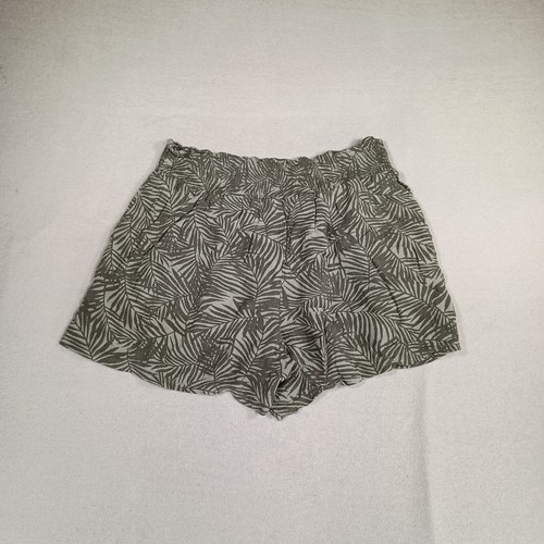 Three Dots Womens Shorts Sz XL Leaf Print Elastic Waist Beachy Resort Tropical - Picture 2 of 13