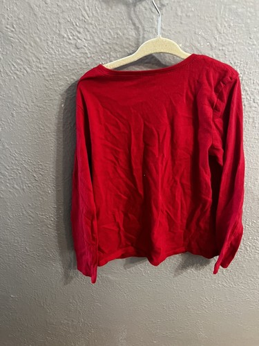 Children's Place girls pretty red unicorn sparkle Christmas shirt Size M 7 /8 - Picture 7 of 7