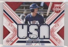 2019 Elite Extra Edition USA National Team Materials Red 4/49 Bobby Witt Jr 0e7v