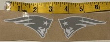 Patriots Grey/White Mini Helmet Decals