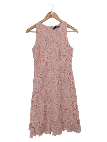 Robe Violette En Dentelle Motif Floral DRESS TELLS - Taille 38 - Style Bohème