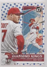 2022 Panini Donruss Diamond Kings Independence Day Mike Trout #14 9o3