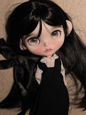 OOAK Custom Blythe Doll Full Set OB22 Body 4 Eye Chips Outfit Wig Pull Ring