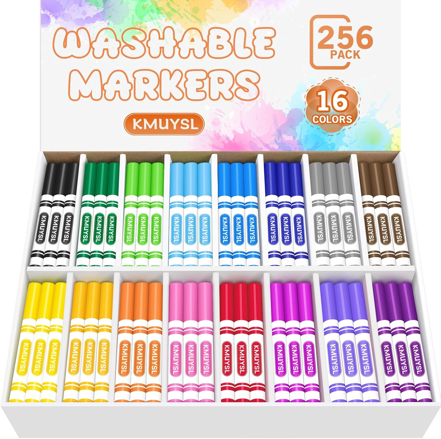 Bulk, Assorted Colors - Broad Line Conical Tip Coloring