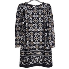 Ann Taylor Black Print Mini Shift Dress Size XS NWT Wedding Guest Dress