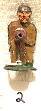 Barclay Antique Lead Toy Soldier, Machine Gunner, Kneeling, Short Stride #2