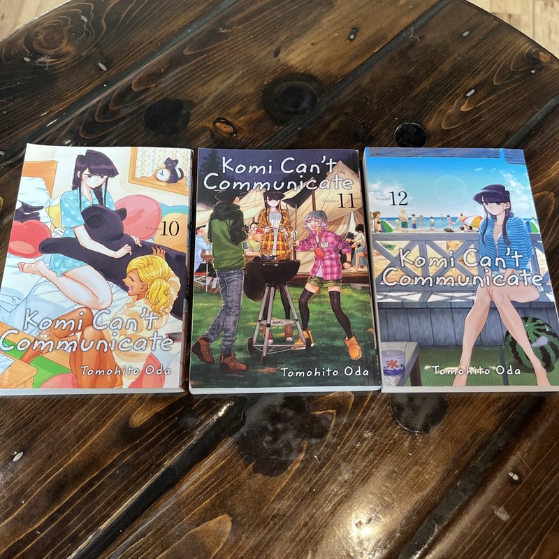 Komi Can't Communicate Vol. 10, 11, 12 Set Manga Comics Lot, 2021 Viz Media