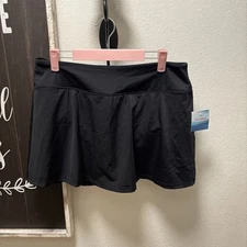 RUBY RIBBON BLACK SWIM SKORT #1968 BRAND NEW!