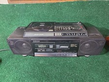Emerson Model AC2503 CD Dual Deck Tape Deck Radio Stereo Boom Box Tested Works 