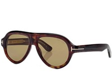 Tom Ford Sunglasses Icon Collection TF1225 Dark Havana/Brown With Case New
